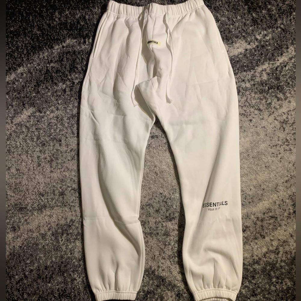 Essentials Fear of God White Sweatpants / Joggers FOG men’s Large